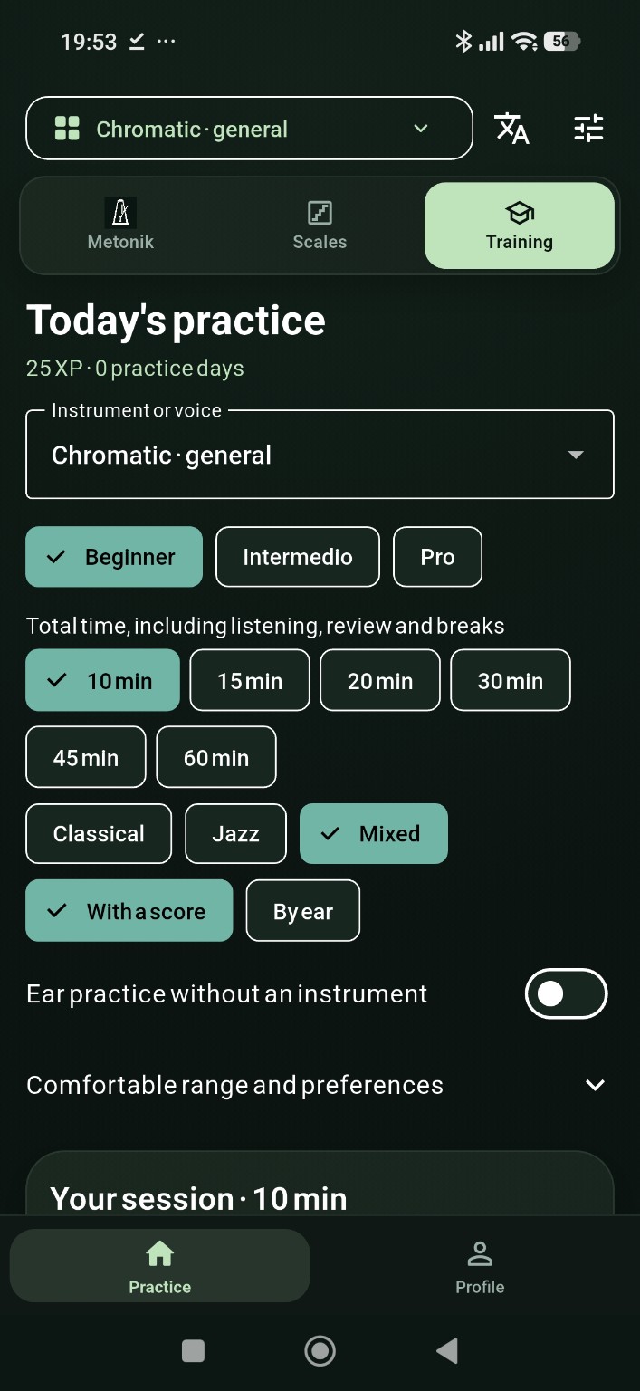 Captura de Metonik · Entrenamiento